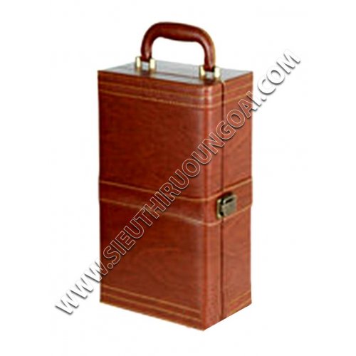 Hộp da bò đôi cao cấp 4 phụ kiện