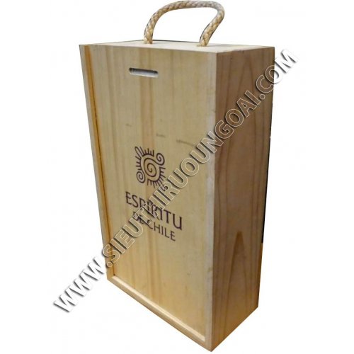 Hộp gỗ đôi không phụ kiện