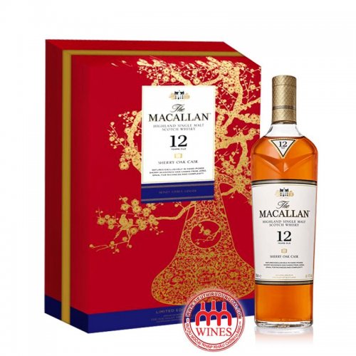 Rượu Macallan 12 YO Sherry Oak Gift Box