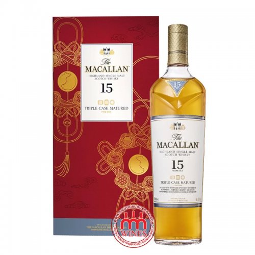 THE MACALLAN 15 years old Triple cask Gift box