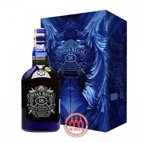 Chivas 18 years old Blue Signature Gift box 2021