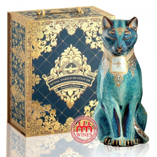 2023 - MÈO SỨ XANH ROYAL DARIUS XO GOLD 23K, 1500ML