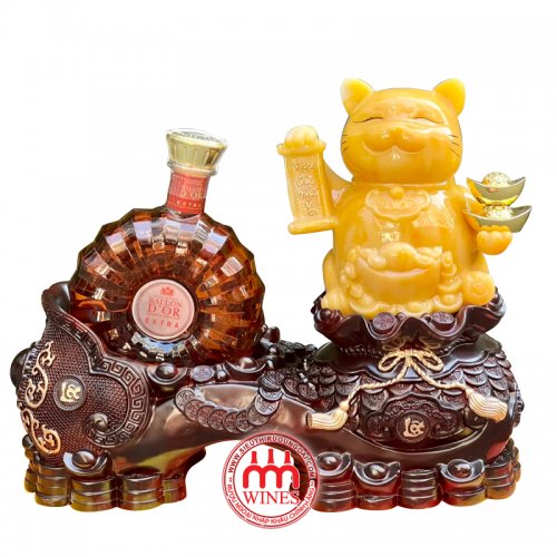 Kệ Mèo Vàng + Rượu Brandy D&#39;or 