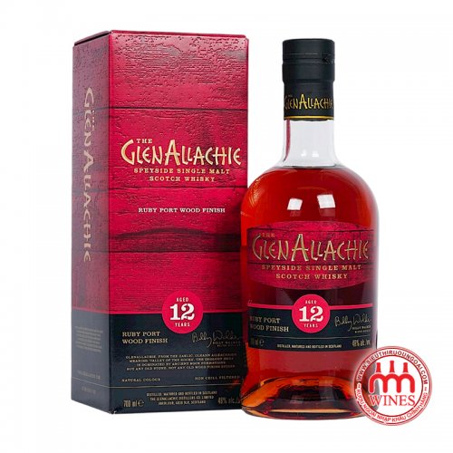 Glenallachie 12 YO Ruby Port Wood Finish 700 ml