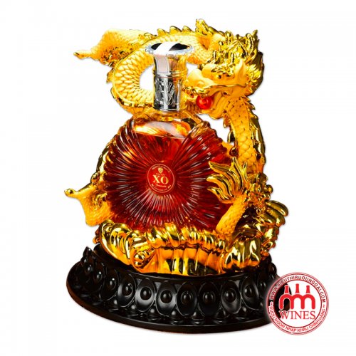 Rượu XO Brandy - Kệ Rồng Vàng Ngậm Ngọc