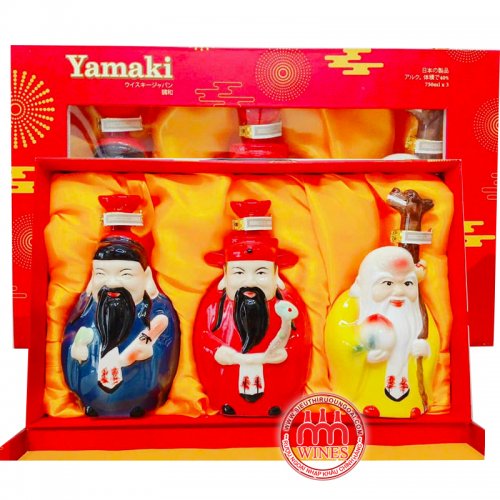 BỘ RƯỢU WHISKY NHẬT TAM TIÊN PHÚC LỘC THỌ 750mlx3