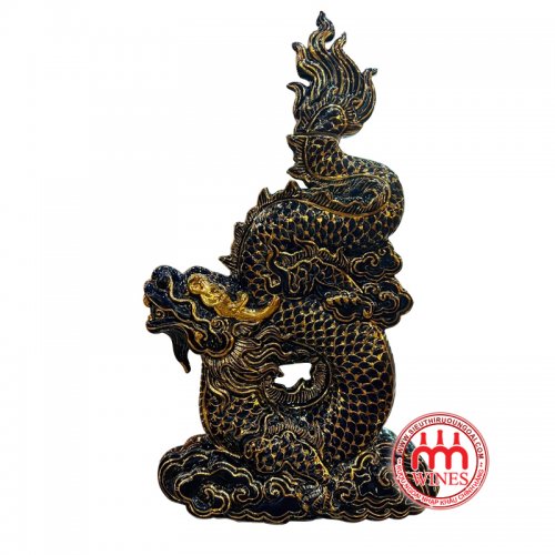 Rượu Rồng Sứ Đen Brandy XO 1000ml