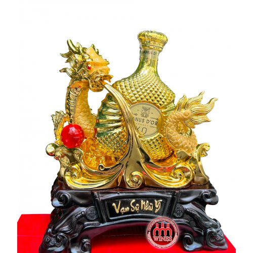 Kệ Rồng Vạn Sự Như Ý - Rượu Brandy Janus D&#39;or Gold