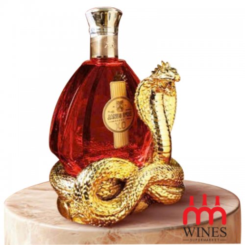 Kệ rắn + Rượu Brandy Janus D&#39;or 750ml 