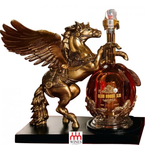 Ngựa Thần Pegasuas - Ngựa Cánh Poly + Whisky Club House XXI 550ml