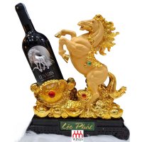 Kệ Ngựa Gold Lộc Phát + Vang Year Of Horse