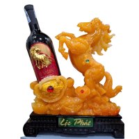 Kệ Ngựa Vàng Lộc Phát + Vang Year Of Horse