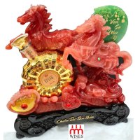 Kệ Song Ngựa Đá Đỏ - Chiêu Tài Tấn Bửu + Ballon D'or Extra Gold