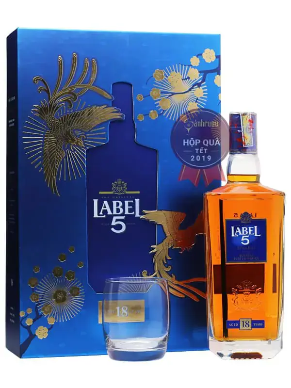 rượu label 5, rượu whisky, rượu hảo hạng, rượu quý, rượu giá tốt, rượu nhập, hương vị êm dịu 
