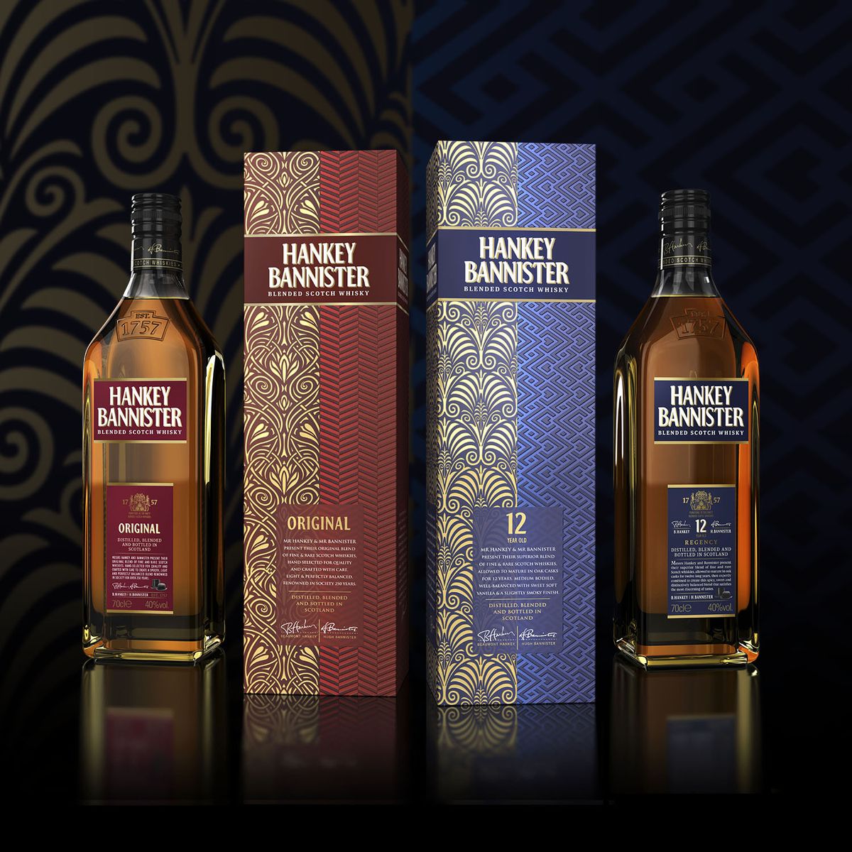 Hankey Bannister blend, balanced whisky, Highland and Lowland whiskies, Scotch blending art, smooth whisky.