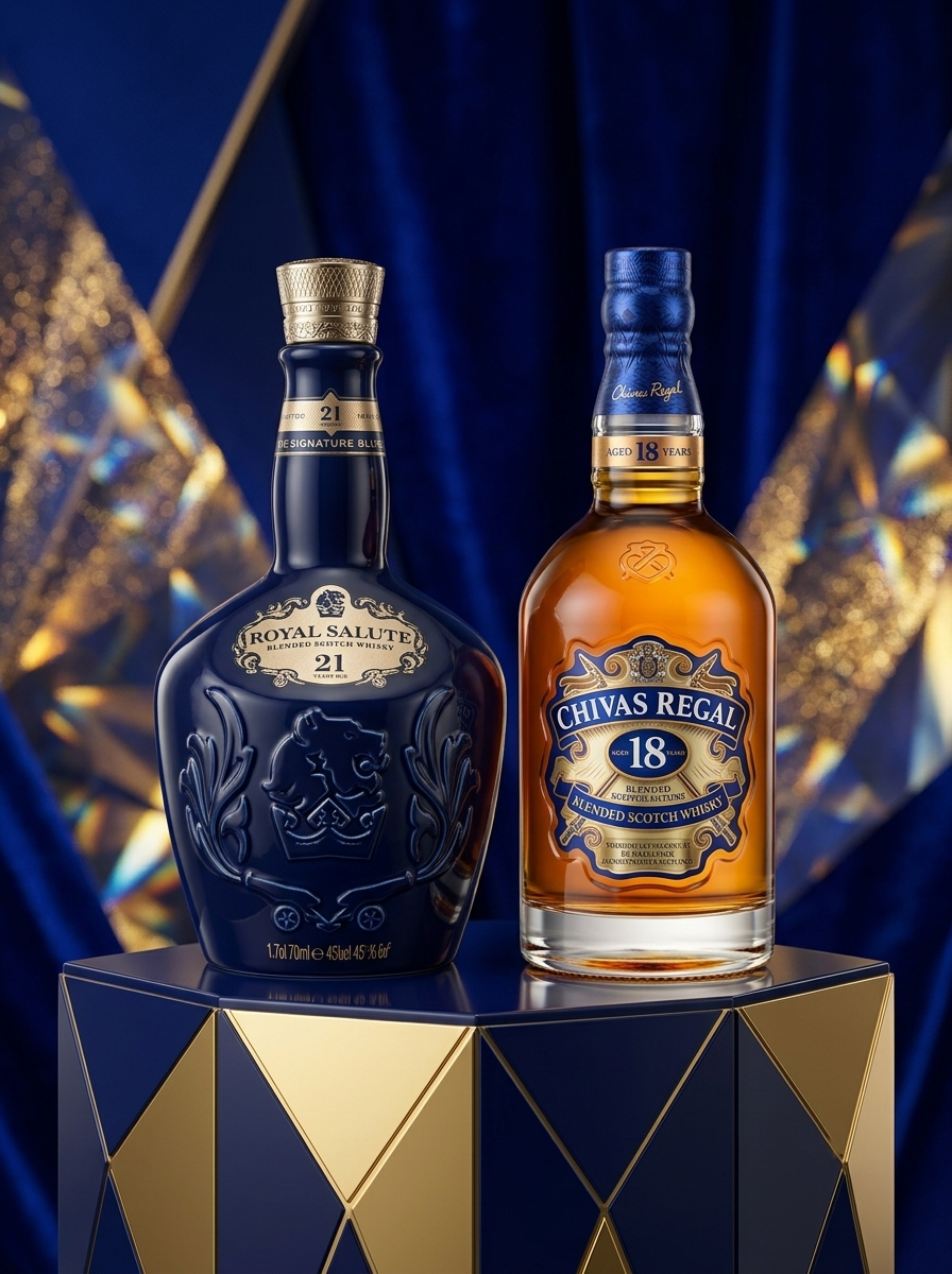 Bo doi ruou ngoai bieu sep Royal Salute 21 sang va Chivas 18 Gold Signature chinh hang