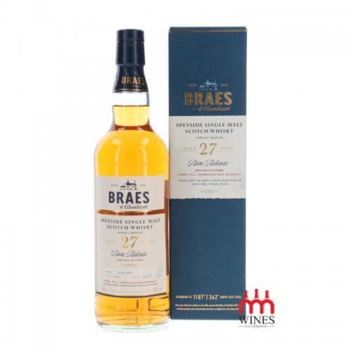 Soi độ trong và màu sắc hổ phách của rượu Glenlivet lâu năm