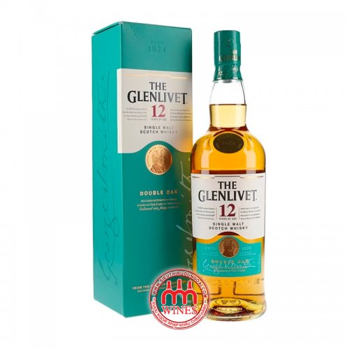 Phân biệt rượu The Glenlivet thật giả qua vỏ hộp và chai Glenlivet 12 Double Oak