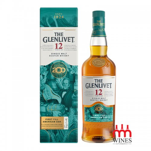 Nhận biết độ sắc nét nhãn mác trên phiên bản Glenlivet 12 kỷ niệm 200 năm