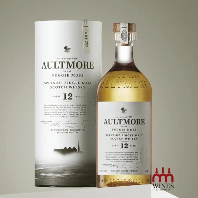 Rượu Aultmore 12 Years Foggie Moss với hộp trắng sang trọng
