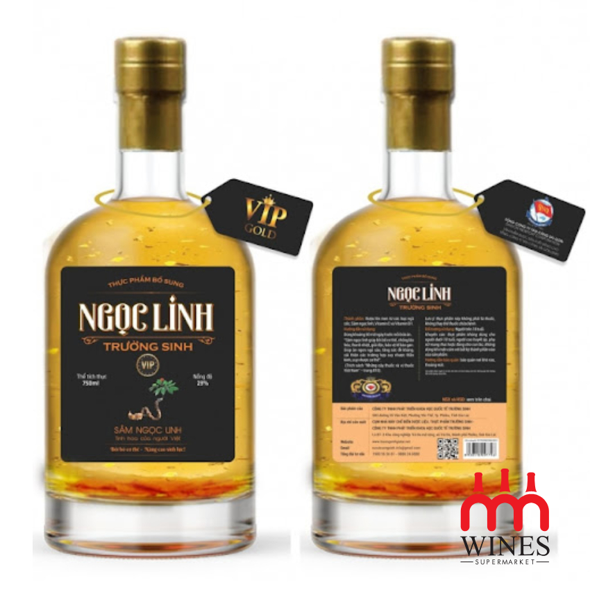 Rượu Ngọc Linh Trường Sinh VIP 750ml nồng độ 23%