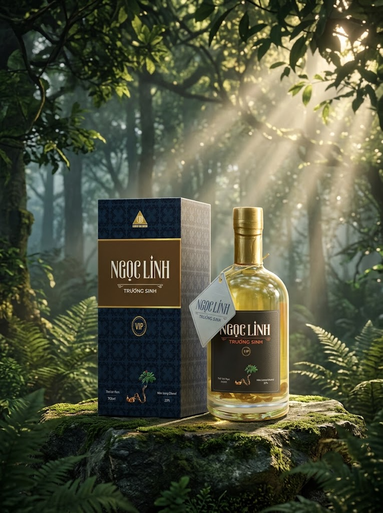 Rượu Sâm Trường Sinh Ngọc Linh VIP 750ml