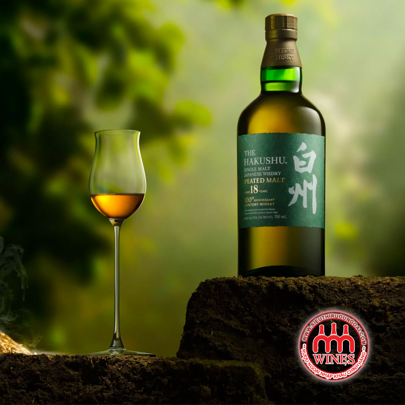 Rượu Hakushu 12 Years 100th Anniversary hộp xanh
