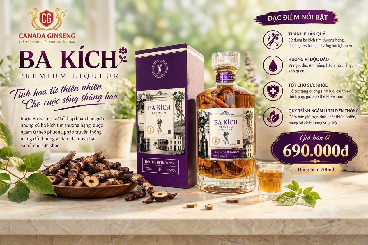 Rượu Ba Kích Premium Liqueur 700ml giá 690.000đ