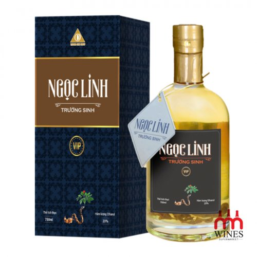 Rượu Ngọc Linh Trường Sinh VIP hộp xanh đen