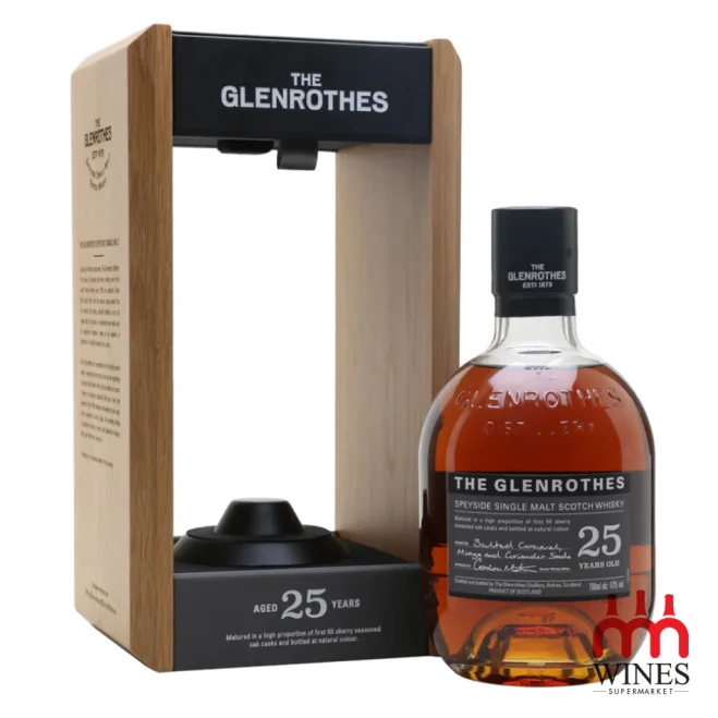 Rượu The Glenrothes 25 Years Old hộp gỗ mở nắp