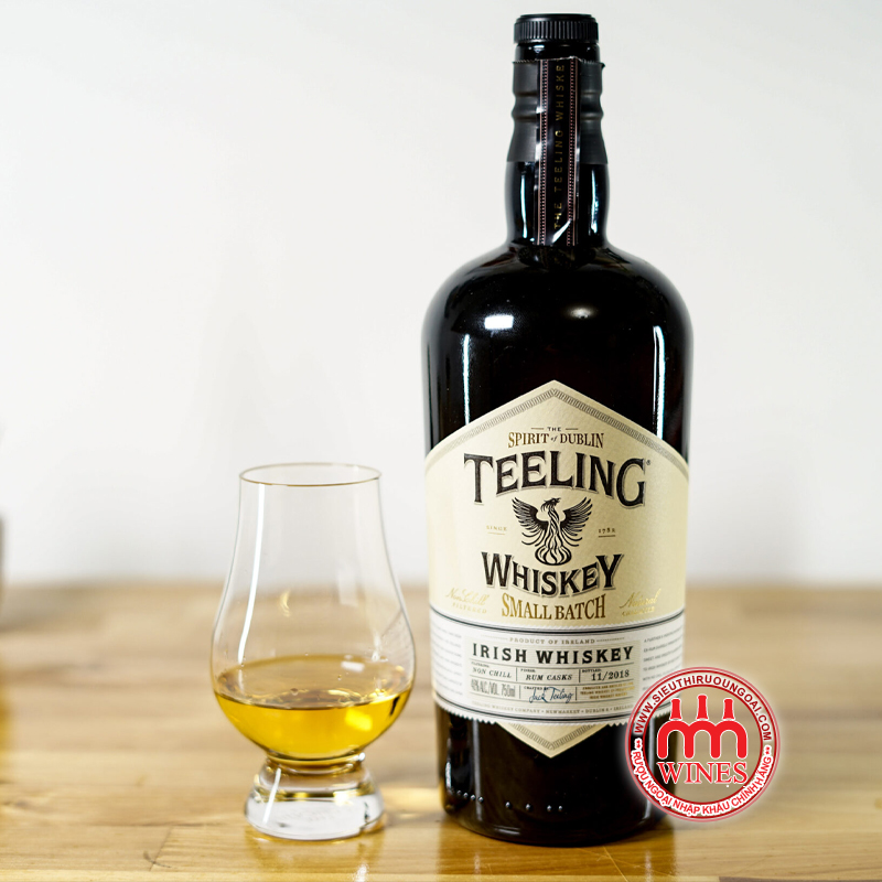 Rượu Teeling Bigbatch 5000ml và ly Glencairn thưởng thức