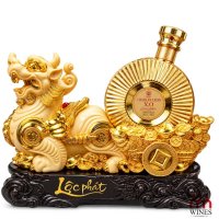 Kệ Kỳ Lân Lộc Phát + Brandy Chales Leon X.O