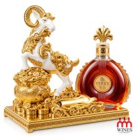 Kệ Dê Trắng Vờn Tửu Phú Quý Cát Tường + Venus XO Brandy