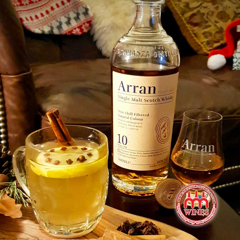 Rượu Arran 10 Years và ly thưởng thức