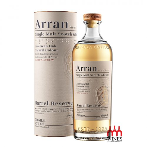 Rượu Arran Barrel Reserve và ống đựng góc nghiêng