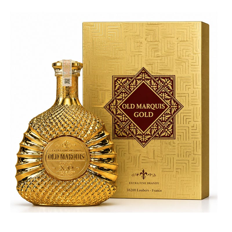 Rượu Old Marquis Gold XO chai mạ vàng sang trọng